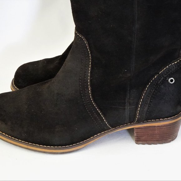 Red Wing Boots Tall Dark Brown Suede Bixby Size 9.5 D Wide Width - Picture 4 of 13